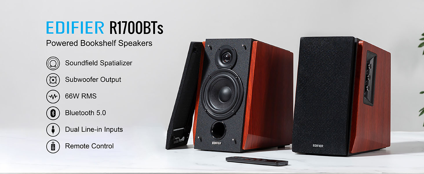 Edifier R1700BTs Active Bluetooth Bookshelf Speakers 