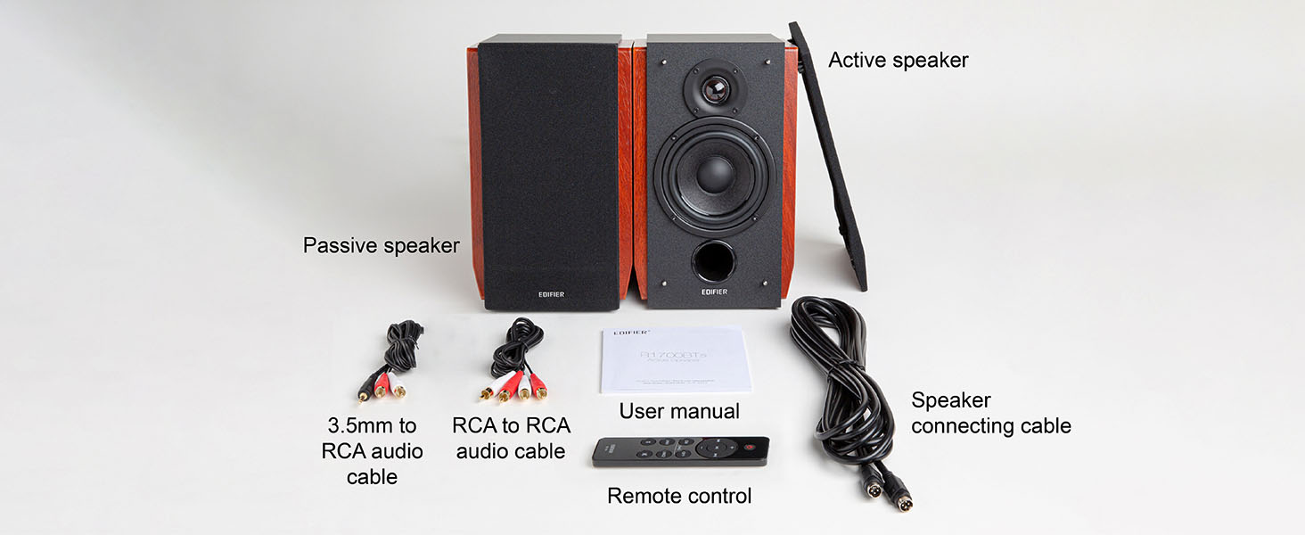 Edifier R1700BTs Active Bluetooth Bookshelf Speakers -2.0 Wireless Near Field Studio Monitor Speaker