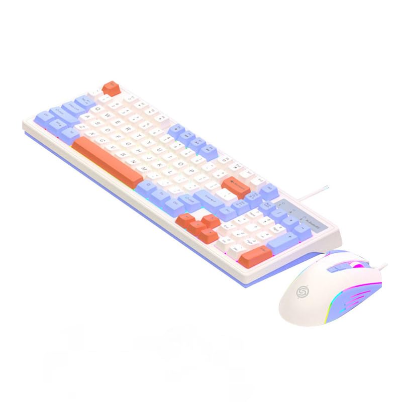 Teclado E Mouse Para Jogos Retroiluminados Coloridos Com Fio - Imagem 11