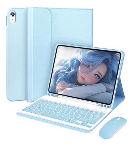 Capa Tablet com Teclado Removível e Mouse Para Samsung S6 Lite 10.4 Polegadas - Imagem 26