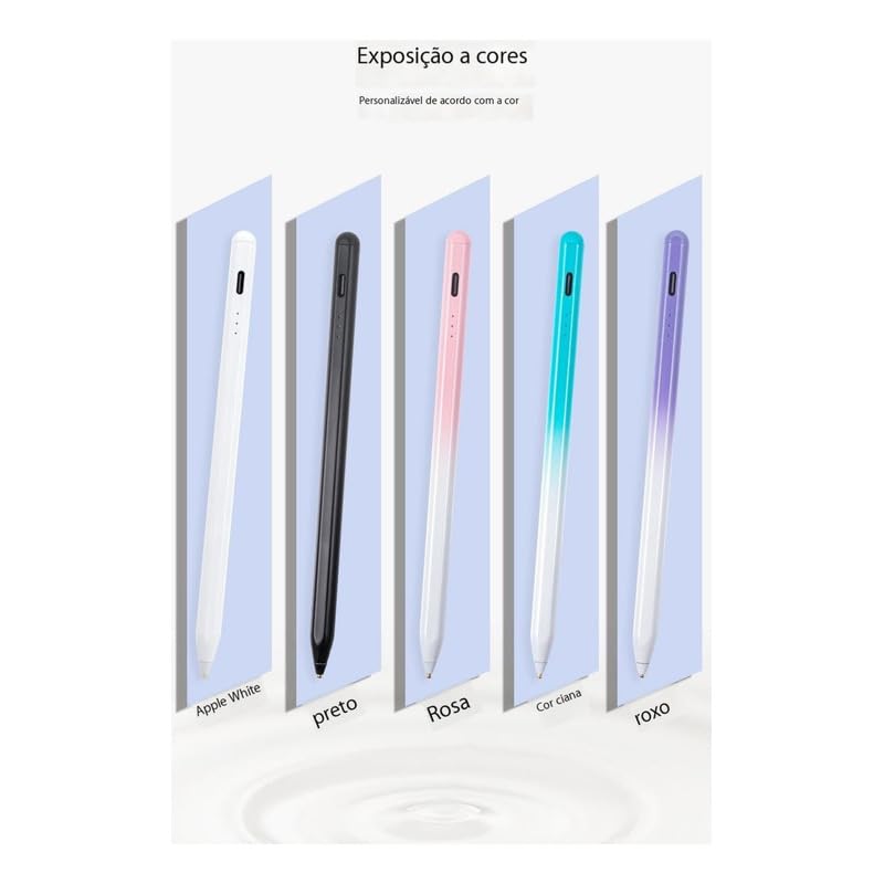 Caneta Stylus Magnética De Cor Gradiente Para Apple/Android - Imagem 5