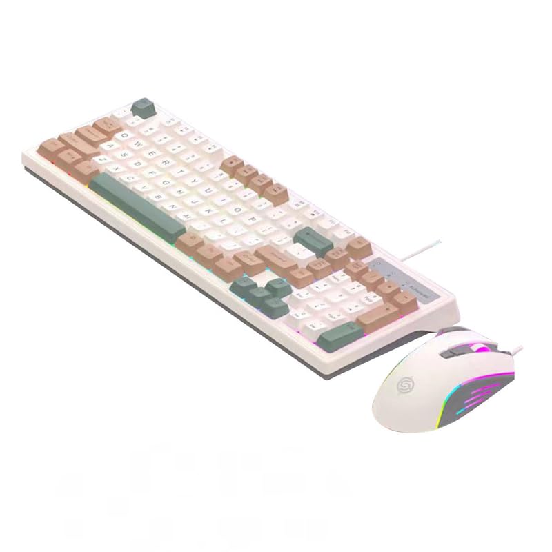 Teclado E Mouse Para Jogos Retroiluminados Coloridos Com Fio - Imagem 10