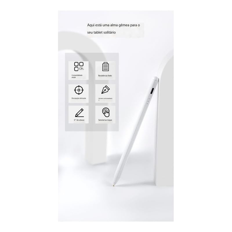 Caneta Stylus Magnética De Cor Gradiente Para Apple/Android - Imagem 3
