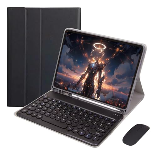 Capa Para Tablet, Capa + Mouse e Teclado Magnético Bluetooth Destacável Para IPad 9/8/7 10.2 Pol. - Imagem 17