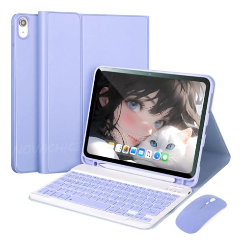 Capa Tablet Com Magnética e Removível Teclado e Mouse Bluetooth, Capa Para Para iPad Pro 2022/2021 12,9 Pol (Preto) - Imagem 24