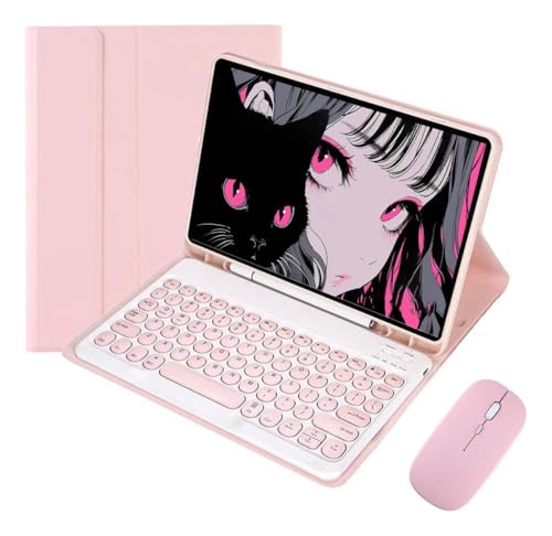 Capa Para Tablet, Capa + Mouse e Teclado Magnético Bluetooth Destacável Para IPad 6/5/air1/air2. - Imagem 25