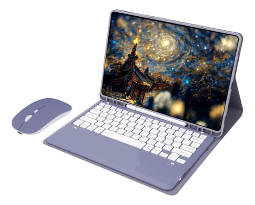 Capa Para Tablet, Capa + Mouse e Teclado Magnético Bluetooth Destacável Para Samsung Tablet A8 (Tartrazine, Teclado comum) - Imagem 23