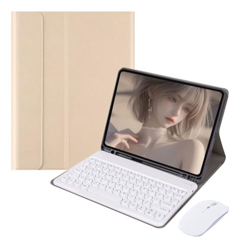 Capa+teclado De Teclas Redondas+mouse Para Air4/air5 10,9 (Azul) - Imagem 22