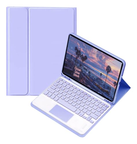 Capa de teclado para galaxy tab s6 lite 10.4 Polegada caso com teclado magnético sem fio capa de couro clássico antiderrapante (preto, Estilo comum) - Imagem 44