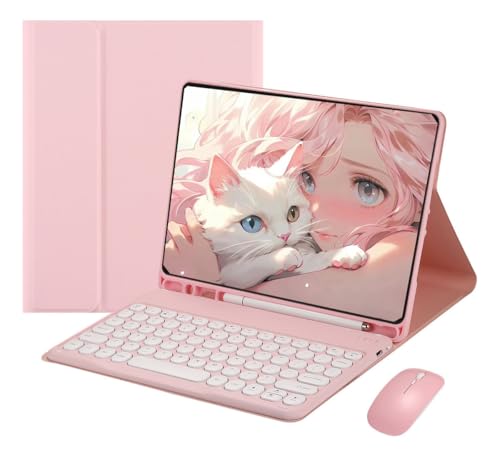 Capa Para Tablet, Capa + Mouse e Teclado Magnético Bluetooth Destacável Para Samsung S6 Lite(10.4 In). - Imagem 24