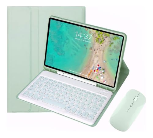 Capa Tablet Com Magnética e Removível Teclado e Mouse Bluetooth, Capa Para iPad Pro 12.9 Polegadas (Roxo) - Imagem 24