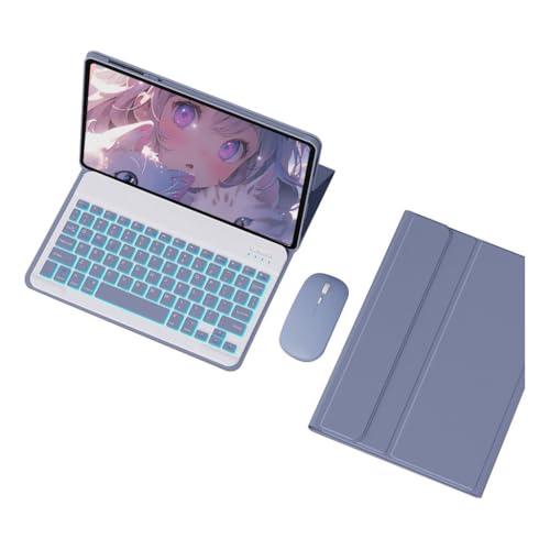 Capa Para Tablet, Capa + Mouse e Teclado Magnético Bluetooth Destacável Para Samsung S6 Lite 10.4 Pol (Verde Escuro, Teclado comum) - Imagem 42