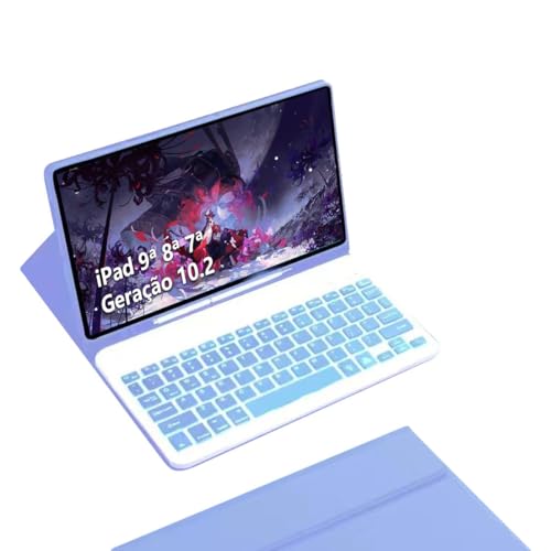 Capa De Teclado Sem Fio Bluetooth Para Samsung Tab S7/s8 - Imagem 46