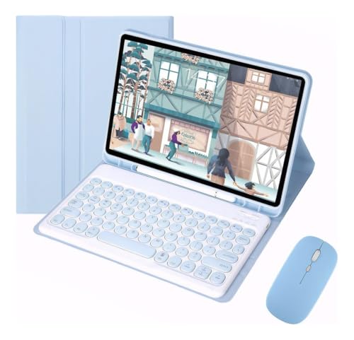 Capa Para Tablet, Capa + Mouse e Teclado Magnético Bluetooth Destacável Para IPad 6/5/air1/air2. - Imagem 22