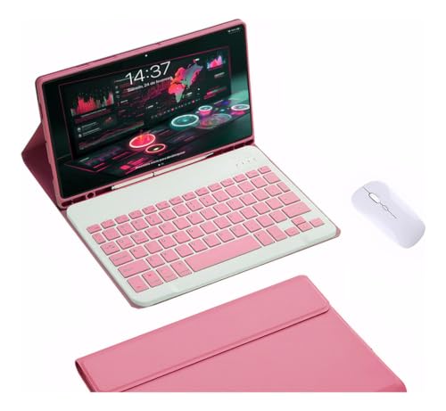 Capa Para Samsung Tab S8 Ultra 14.6 &bluetooth Teclado e Mouse (Preto, Teclado retroiluminado) - Imagem 39