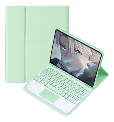 Capa para tablet para iPad de 10,2 polegadas de 8ª, 7ª e 9ª geração com teclado magnético sem fio, fina, leve e à prova de quedas (amarelo limão, Estilo comum) - Imagem 45