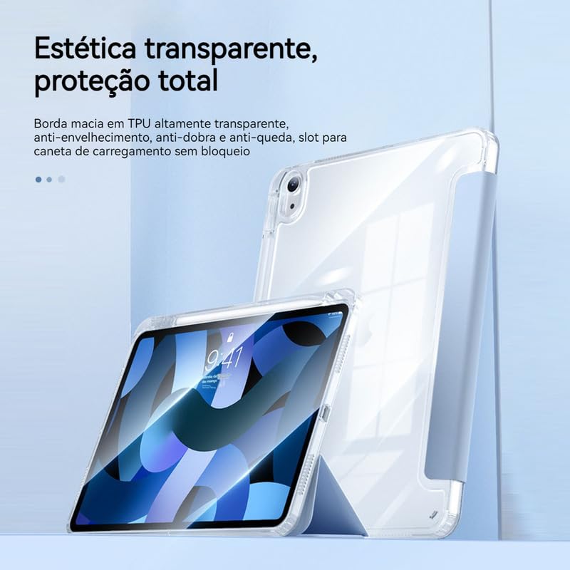 Air Bag Anti-queda Capa Transparente Para iPad pro 11(2022/2021/2020/2018) - Imagem 8