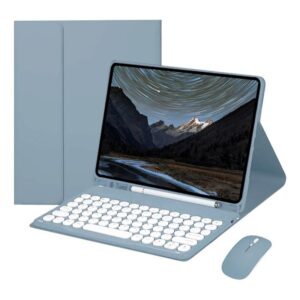 Kit Capa para Samsung Tablet A7 10.4: Capa para Tablet + Teclado com teclas redondas + Mouse