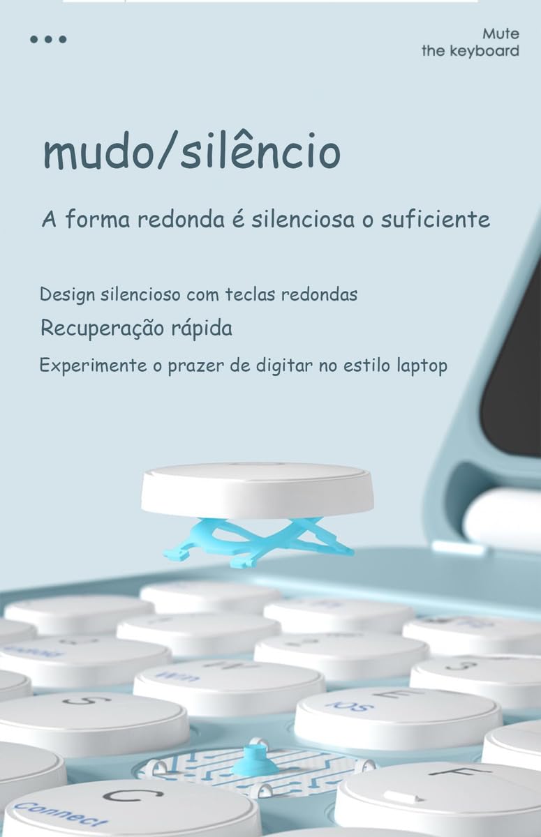 Capa Para Tablet, Capa + Mouse e Teclado Magnético Bluetooth Destacável Para Samsung Tab A8(10.5in). - Imagem 3