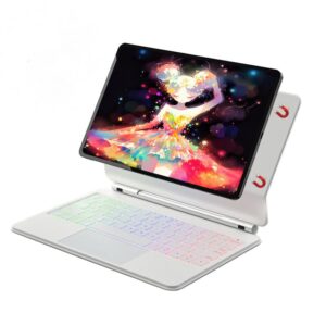 Capa De Teclado De Toque Magnético Para iPad Pro 12.9 inches, 2022 version/2021 version/2020 version