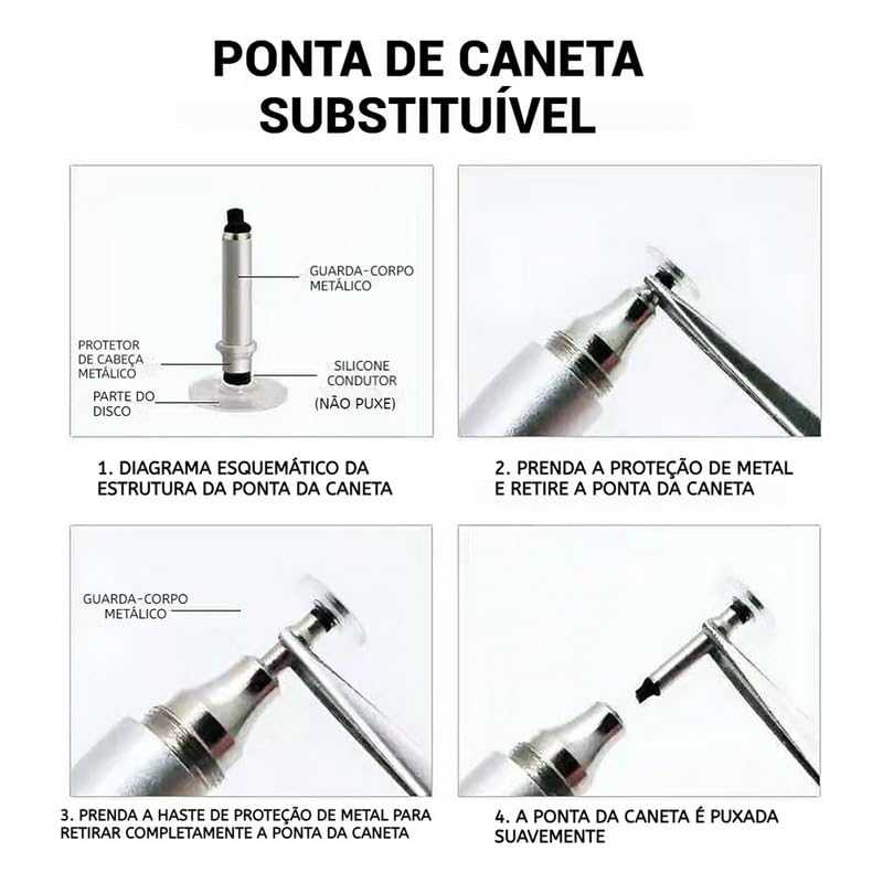 Canetas Ponta Dupla Para Celular E Tablet Universal Genérica - Imagem 5