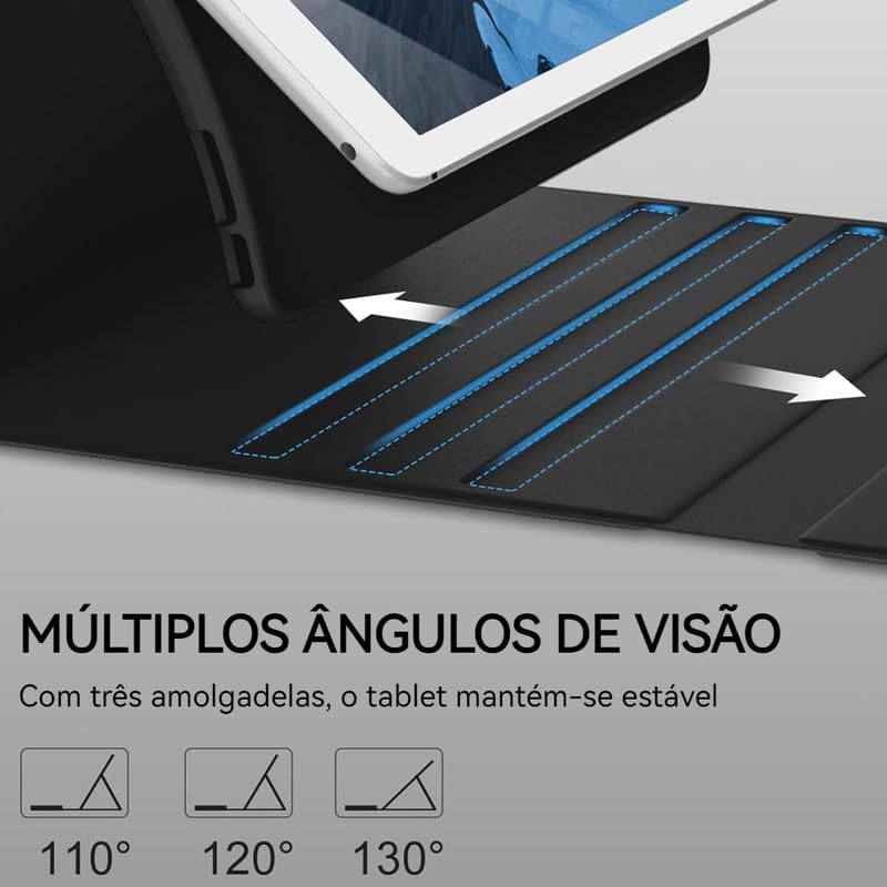 Capa De Teclado Sem Fio Bluetooth Para Samsung Tab S7/s8 - Imagem 6
