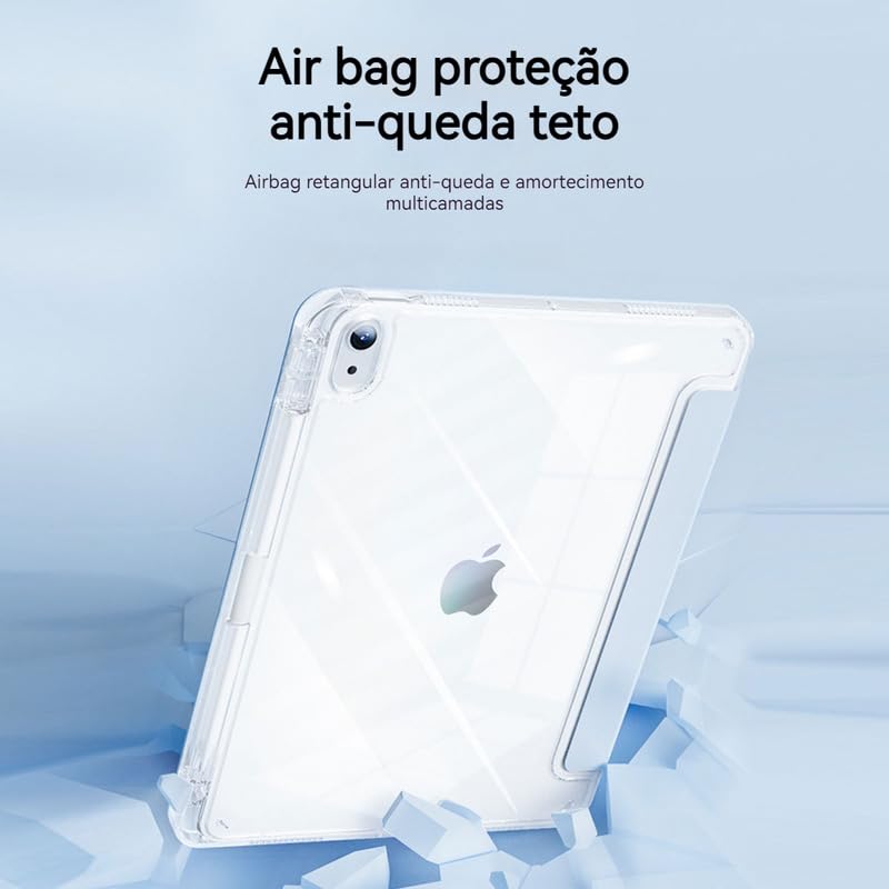 Air Bag Anti-queda Capa Transparente Para iPad pro 11(2022/2021/2020/2018) - Imagem 3