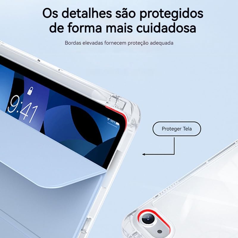 Air Bag Anti-queda Capa Transparente Para iPad pro 11(2022/2021/2020/2018) - Imagem 7