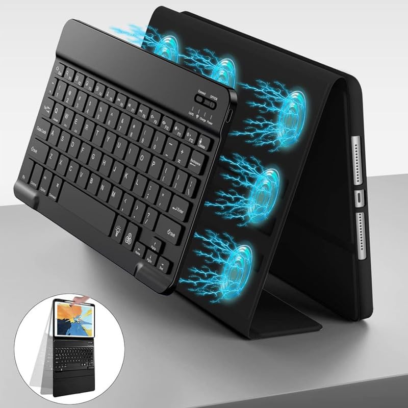 Capa De Teclado Sem Fio Bluetooth Para Samsung Tab S7/s8 - Imagem 7