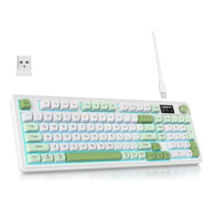 Teclado Mecânico Gamer Splplus Triple Conectividade (Bluetooth+Wireless+USB), RGB Customizável, Ultra Leve 889g - Ideal para eSports e Home Office