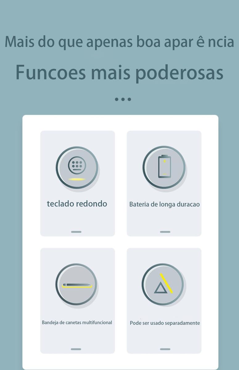 Capa Para Tablet, Capa + Mouse e Teclado Magnético Bluetooth Destacável Para Samsung Tab A8(10.5in). - Imagem 9