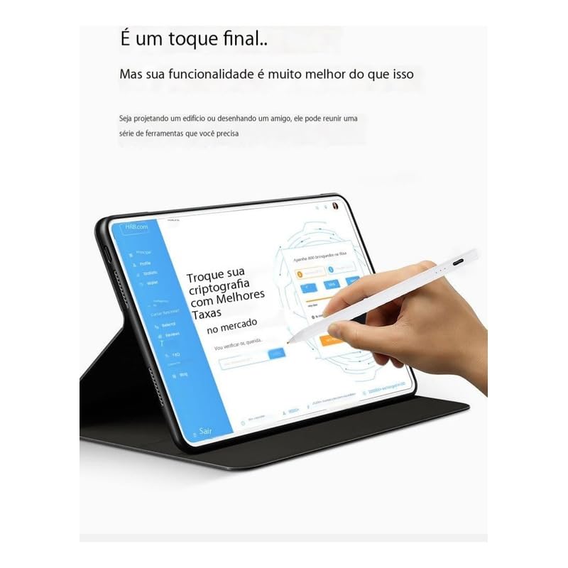 Caneta Stylus Magnética De Cor Gradiente Para Apple/Android - Imagem 4