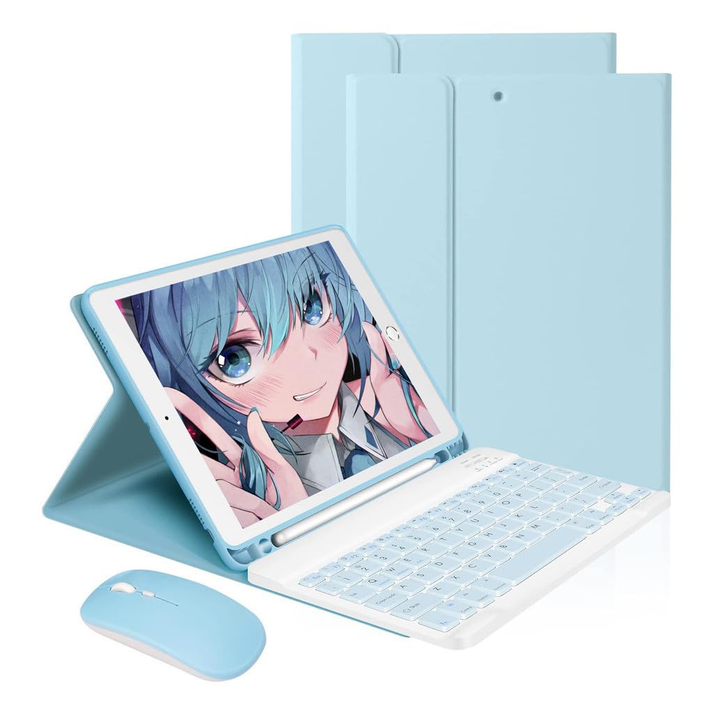 Capa Para Tablet, Capa + Mouse e Teclado Magnético Bluetooth Destacável Para Samsung Tab A7 T500/T505 10.4 (Rosa, Teclado comum) - Imagem 12