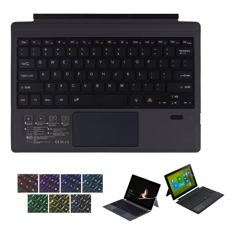 Teclado De Toque Bluetooth Para Surface Pro3/4/5/6/7 Sem Fio