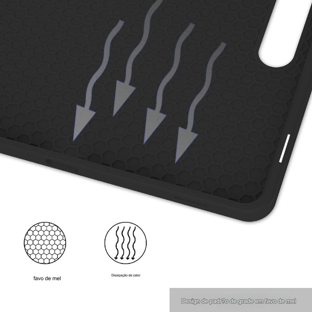 Capa Dobrável Para Tablet De Hibernação Para Samsung Tab S8 Ultra Com Slot Para Caneta Cor Sólida. - Imagem 6