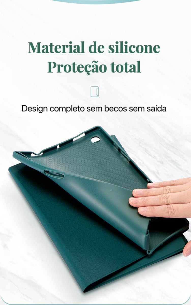 Teclado Para Samsung Tab S7 Plus/S7 fe/S8 Plus-12.4in.com Capas+Mouse (Preto, Teclado retroiluminado) - Imagem 26