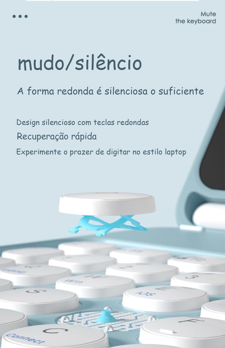 Capa Para Tablet, Capa + Mouse e Teclado Magnético Bluetooth Destacável Para Samsung S6 Lite(10.4 In). - Imagem 3
