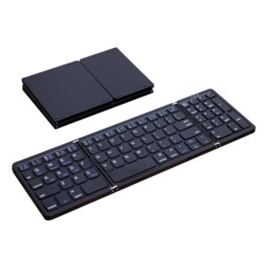 Teclado Bluetooth Sem Fios Portátil e Dobrável Universal