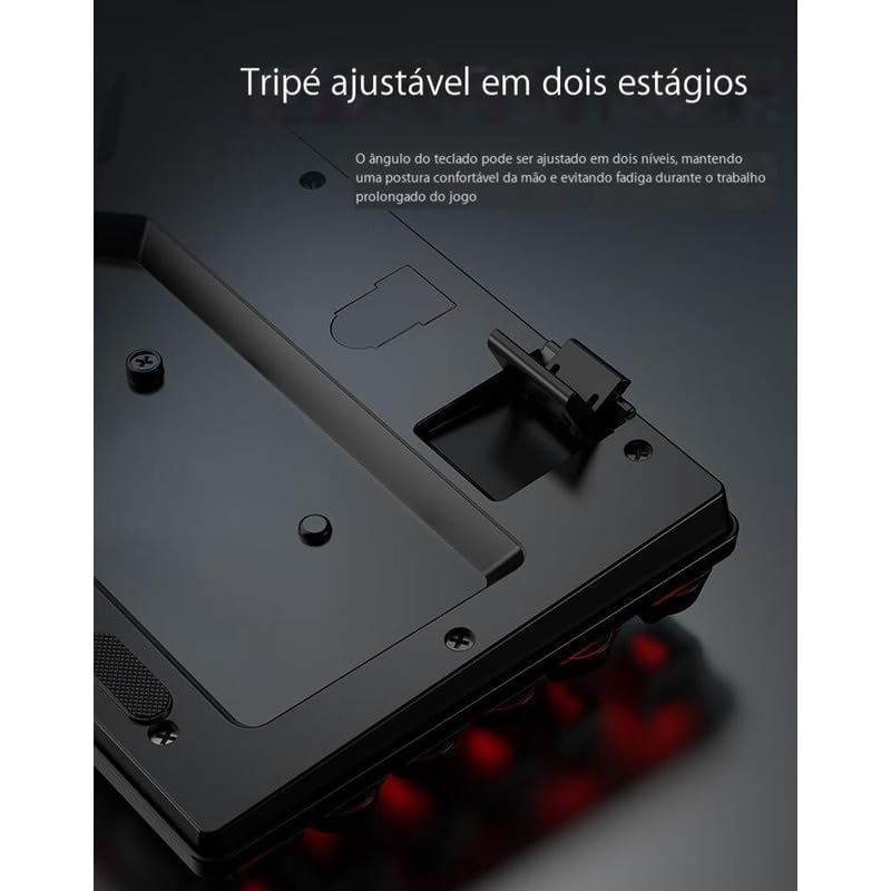 Kit Gamer Teclado Mecânico Com Fio + Mouse Para Jogos +fones De Ouvido - Imagem 9