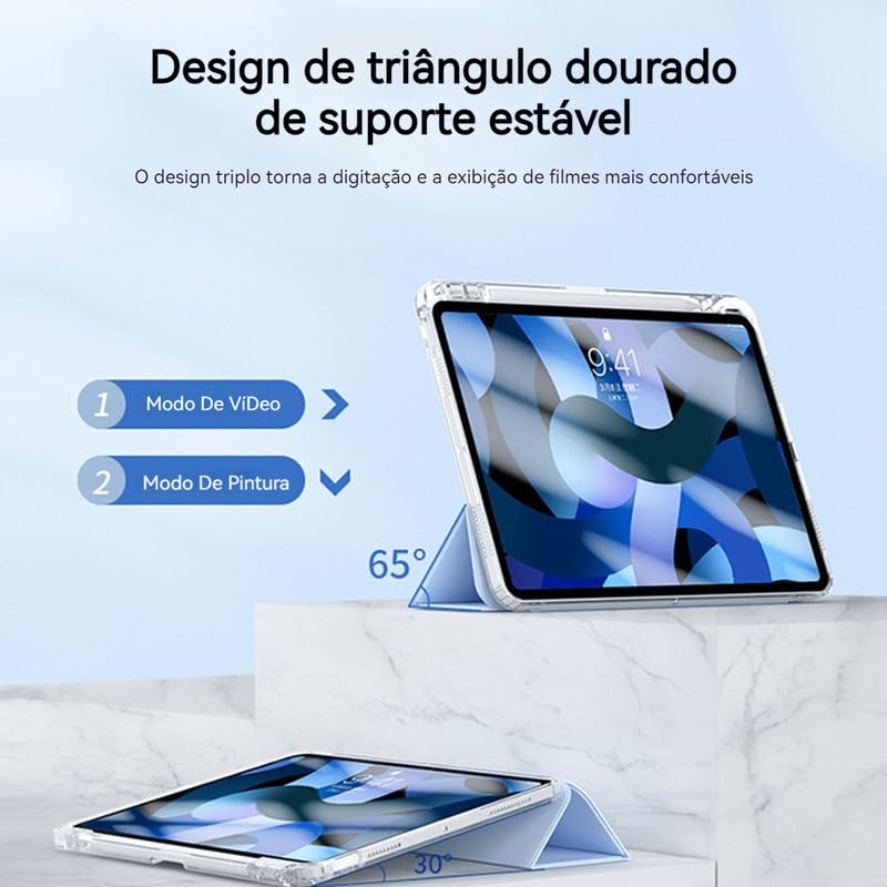 Air Bag Anti-queda Capa Transparente Para iPad pro 11(2022/2021/2020/2018) - Imagem 12