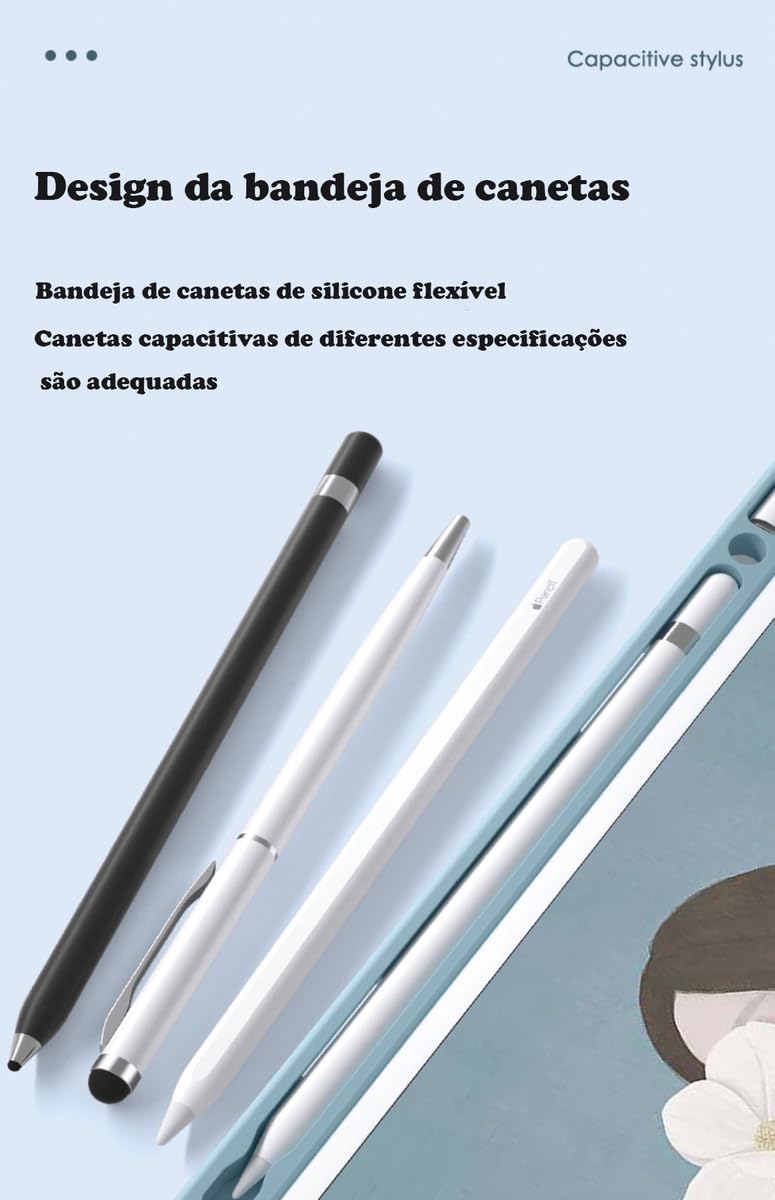 Capa Para Tablet, Capa + Mouse e Teclado Magnético Bluetooth Destacável Para Samsung S6 Lite(10.4 In). - Imagem 5