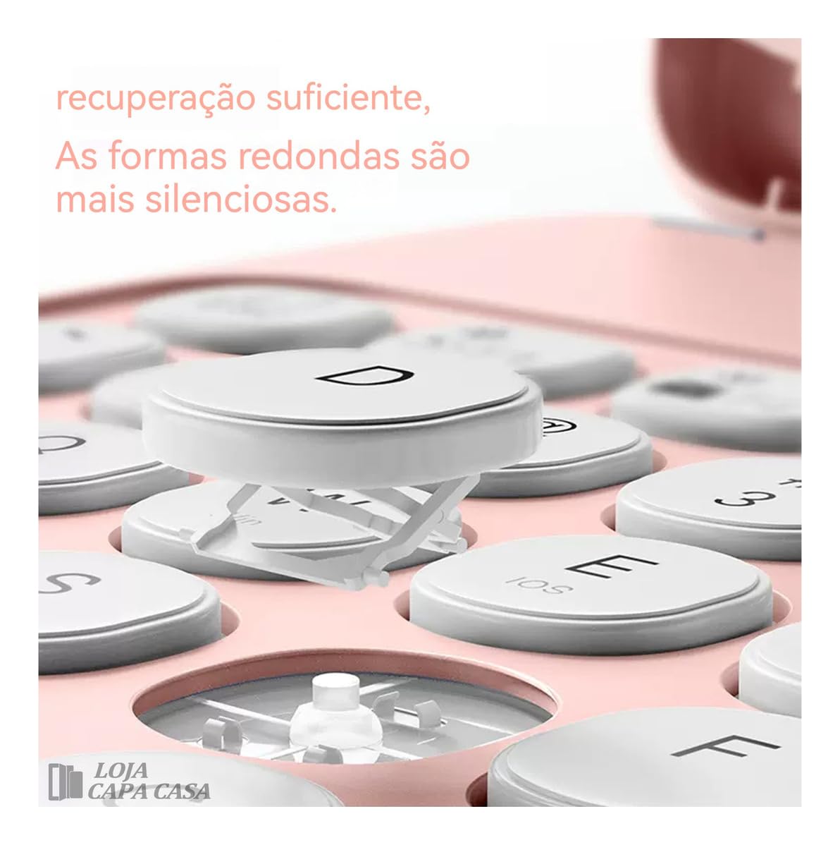 Capa Para Tab S7 Plus/s7fe/s8 Plus Com Redondo Teclado+mouse (Preto) - Imagem 4