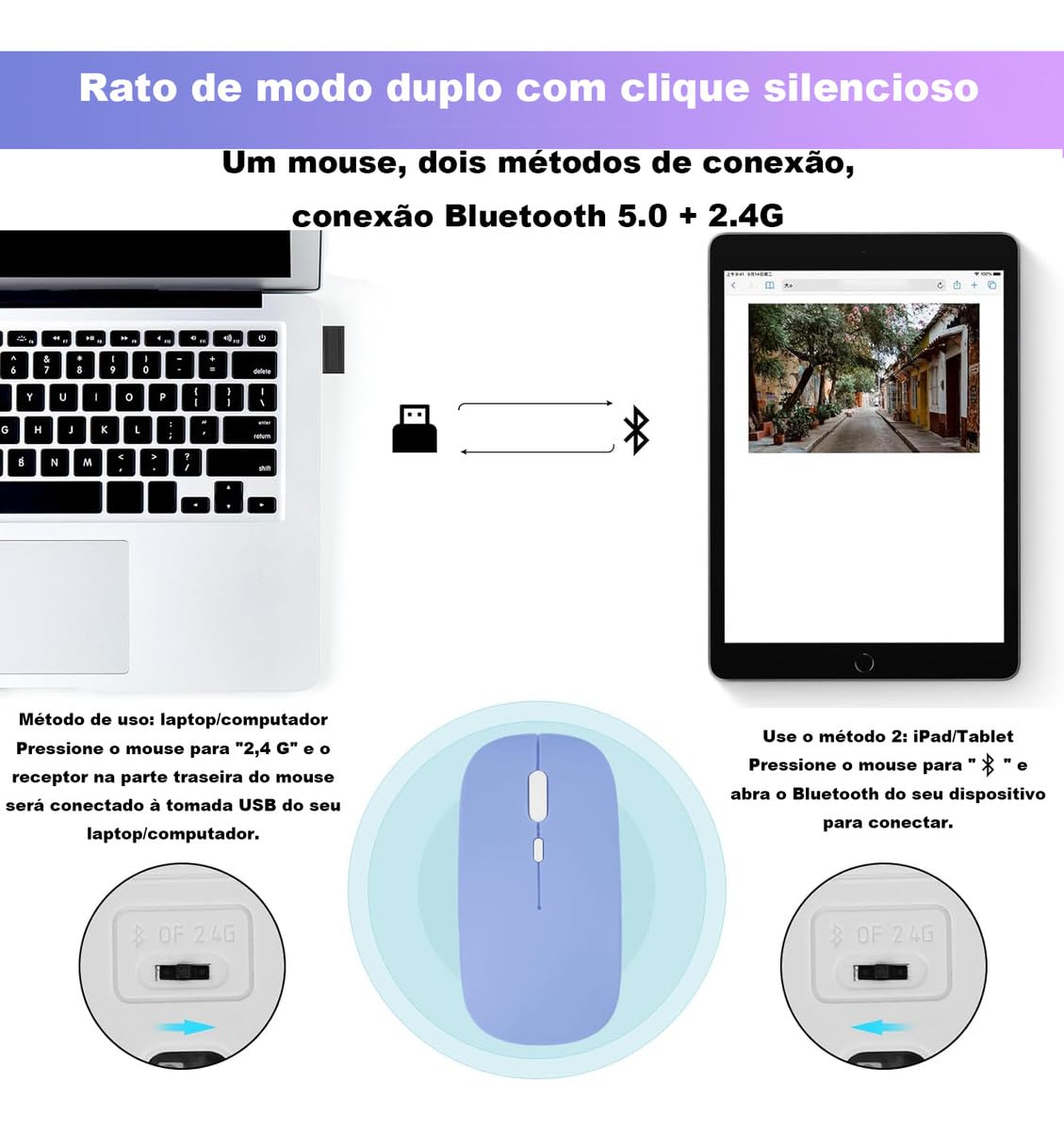 Capa Protetora Anti-queda com Teclado para IPad 10ª Geração/iPad 11ª geração - Imagem 3