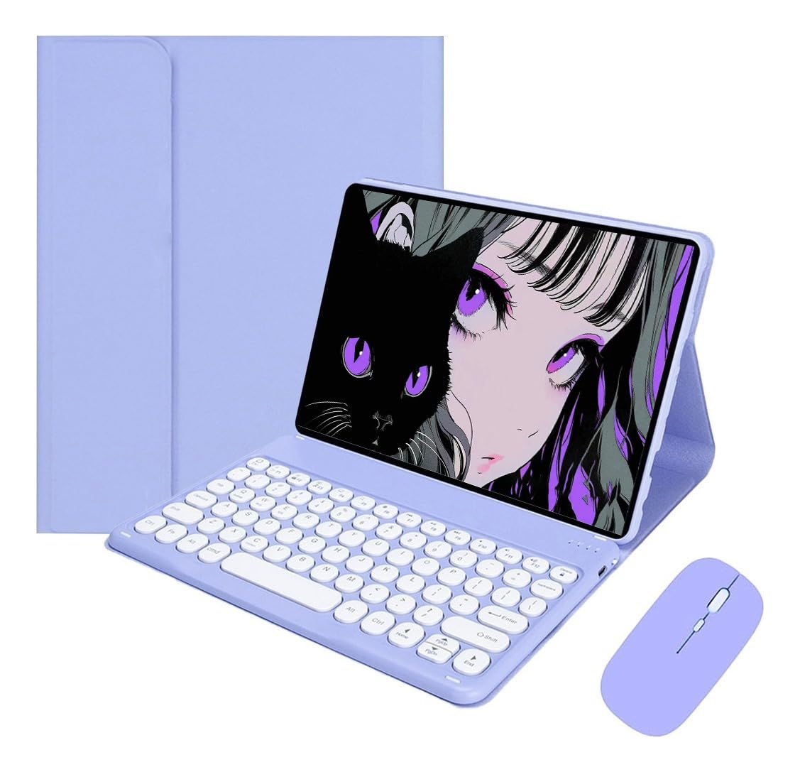 Capa Para Tablet, Capa + Mouse e Teclado Magnético Bluetooth Destacável Para IPad 6/5/air1/air2. - Imagem 16