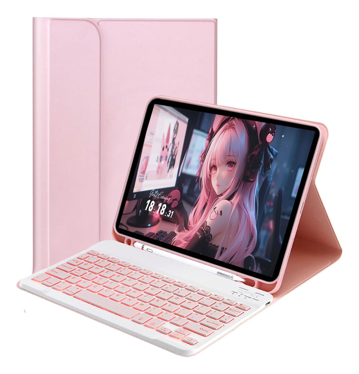 Capa E Teclado Bluetooth Para iPad 6/5ª Geração e Air/Air2-9.7 Pol - Imagem 15