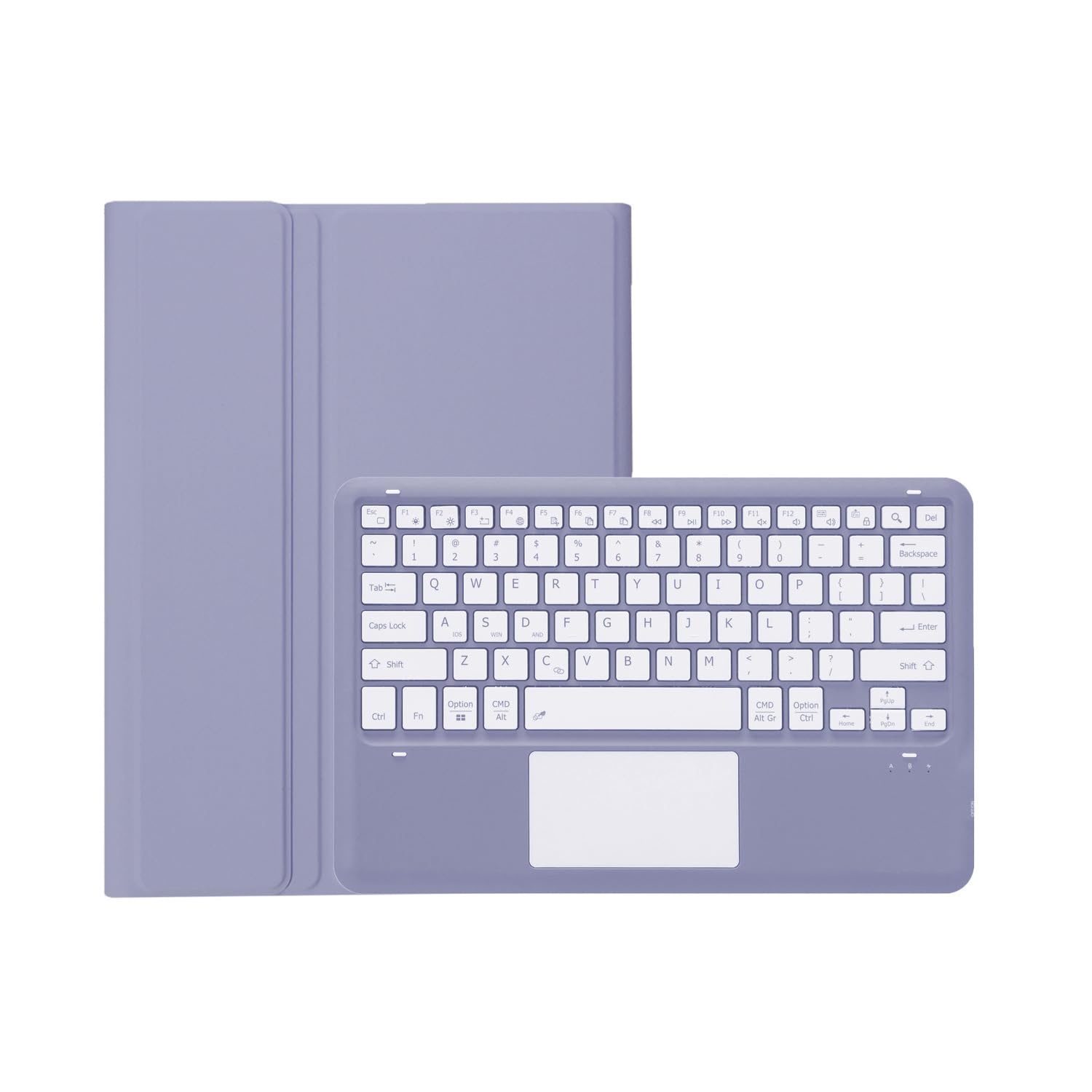 Adequado para iPad Air / Air2 9,7 polegadas tablet capa protetora com teclado, ultra-fino e anti queda (Cinzento Lavanda, Modelo normal) - Imagem 17