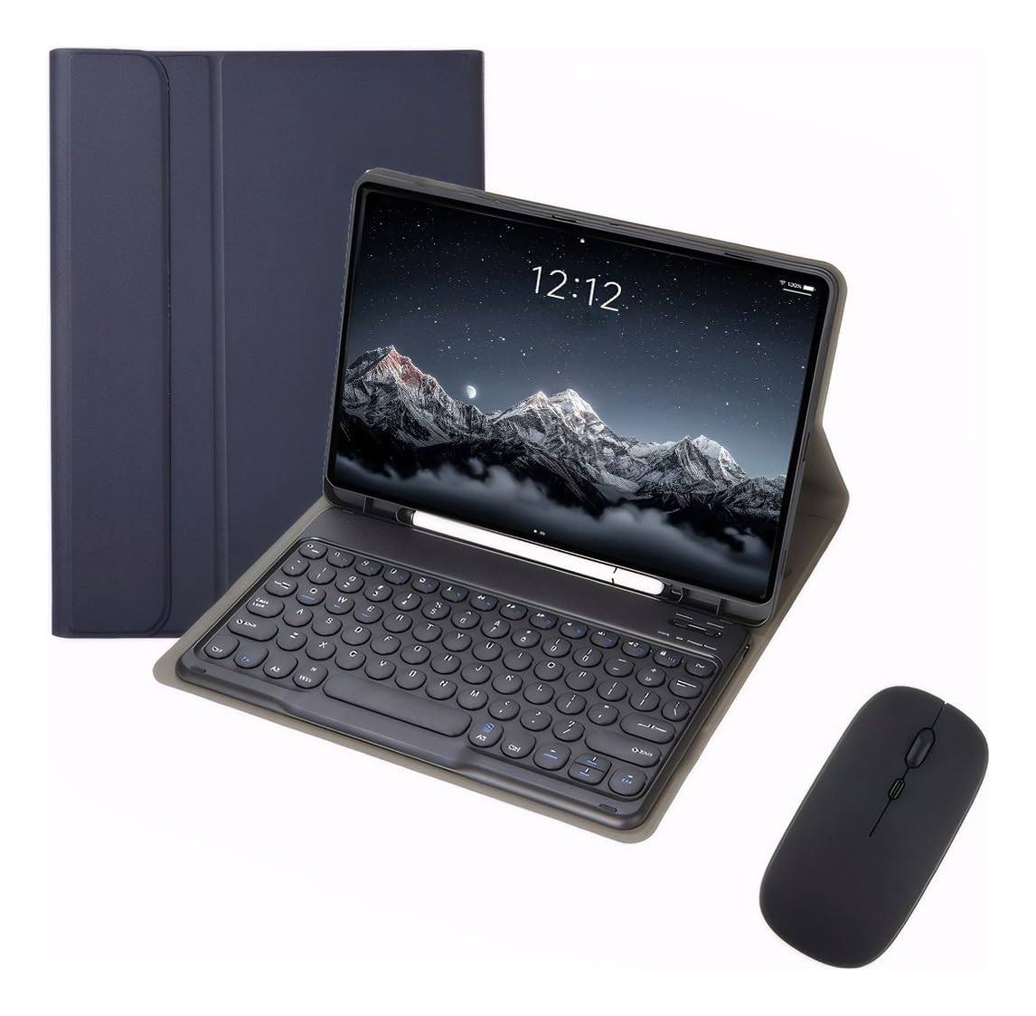 Capa Para Tablet, Capa + Mouse e Teclado Magnético Bluetooth Destacável Para IPad 6/5/air1/air2. - Imagem 10