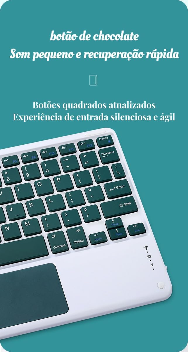 Teclado Para Samsung Tab S7 Plus/S7 fe/S8 Plus-12.4in.com Capas+Mouse (Preto, Teclado retroiluminado) - Imagem 29