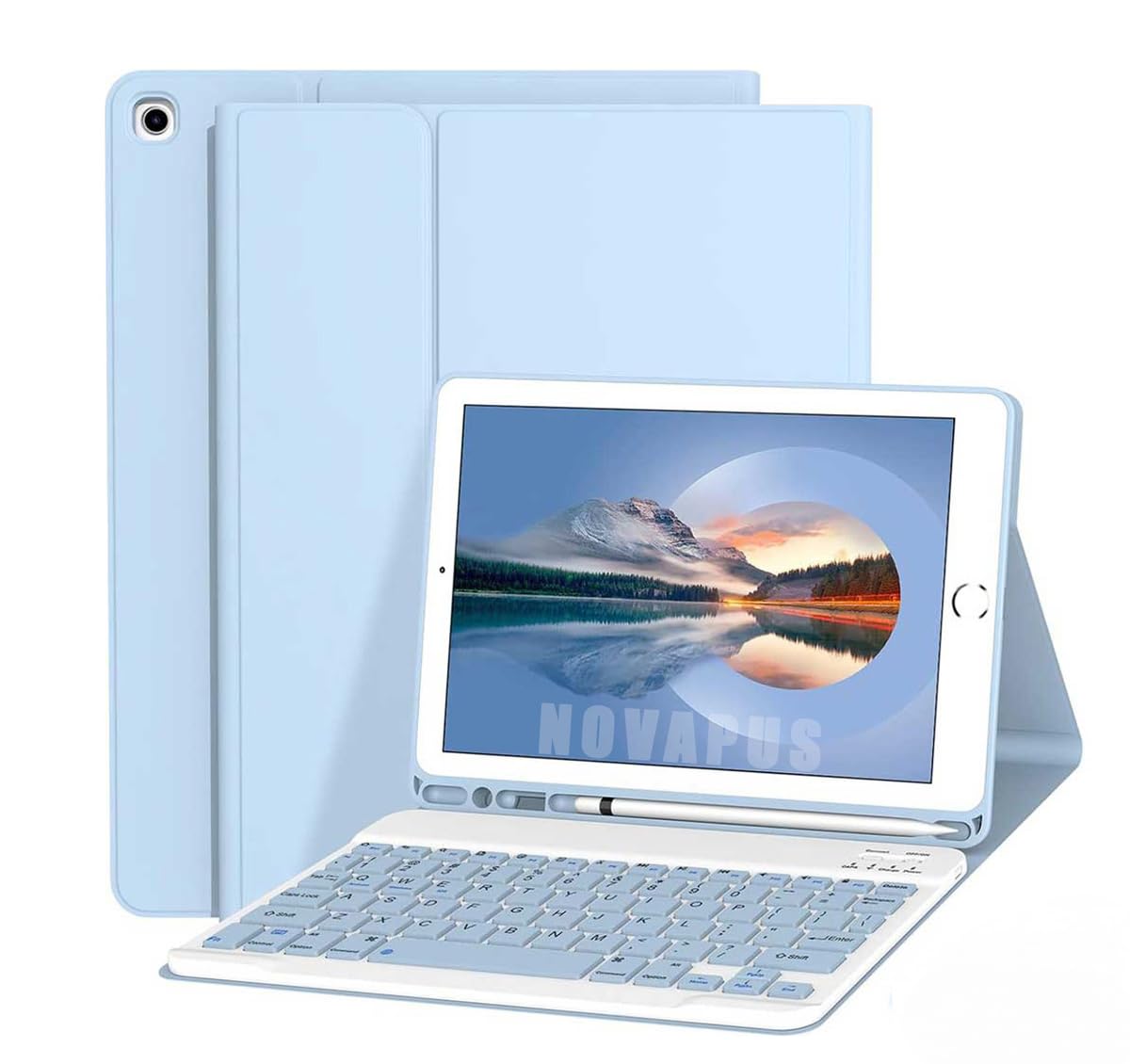 Capa De Teclado Sem Fio Bluetooth Para Samsung Tab S7/s8 - Imagem 13