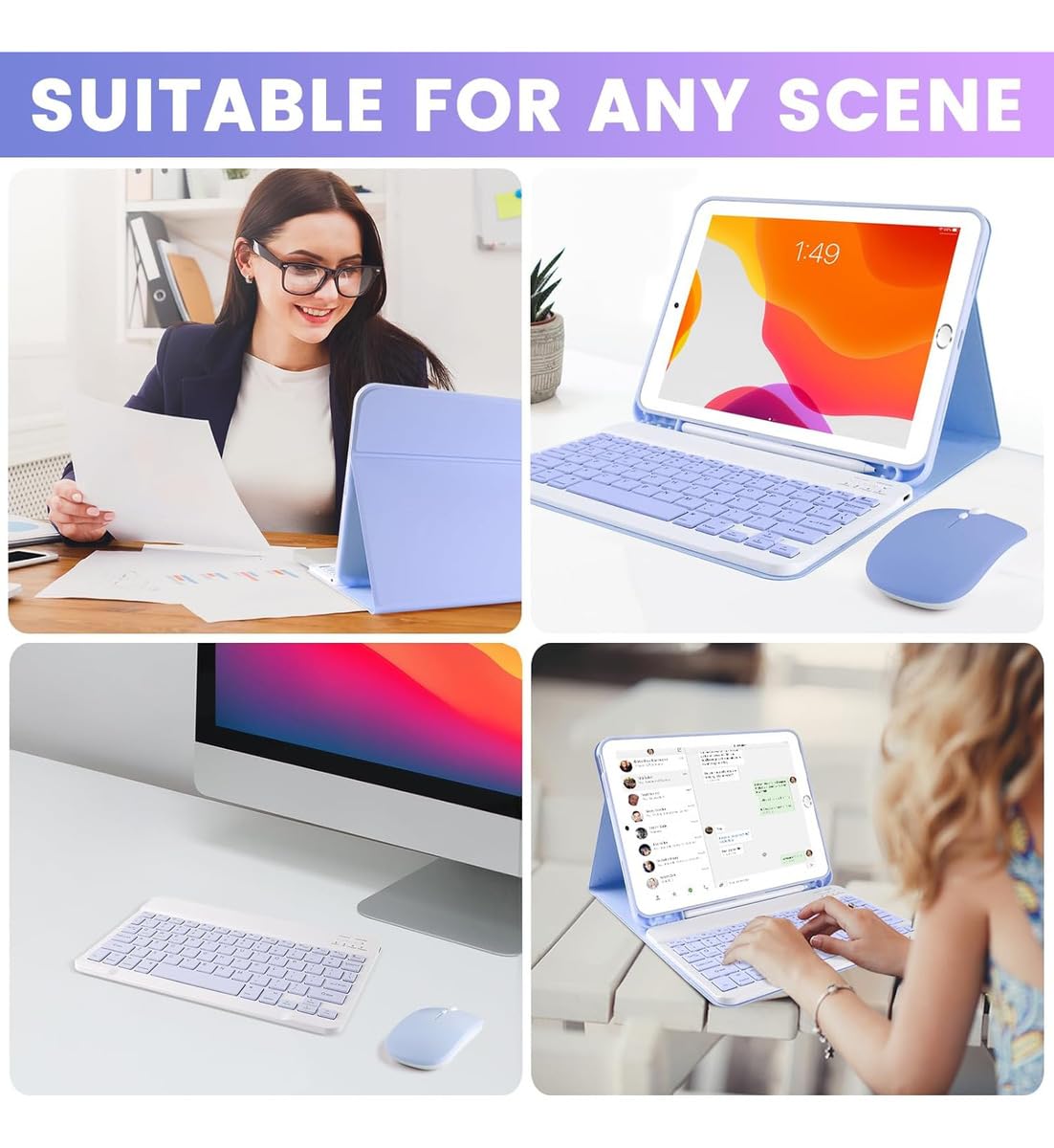 Capa Protetora Anti-queda com Teclado para IPad 10ª Geração/iPad 11ª geração - Imagem 8